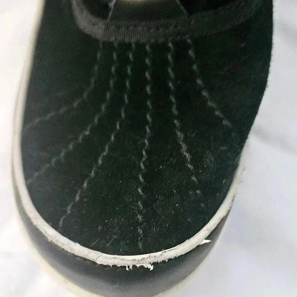 Sorel Tivoli Boots sz 10US Black Leather & Suede Waterproof Laceup Serpa Linning - Picture 9 of 11